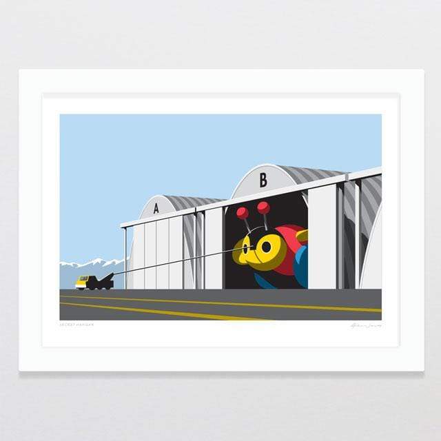 Secret Hangar Art Print