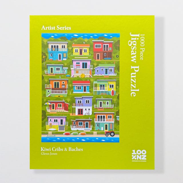 100% NZ Kiwi Cribs & Baches Jigsaw Puzzle jigsaw Puzzle 1 Puzzle