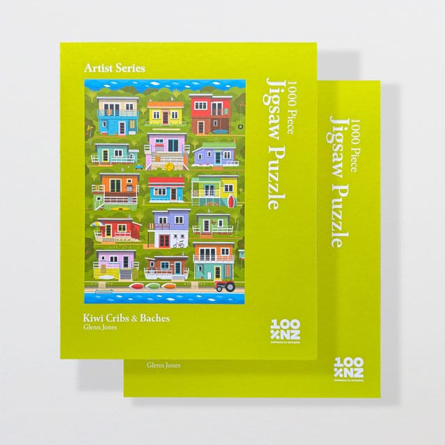 100% NZ Kiwi Cribs & Baches Jigsaw Puzzle jigsaw Puzzle 2 Puzzles - Save $10