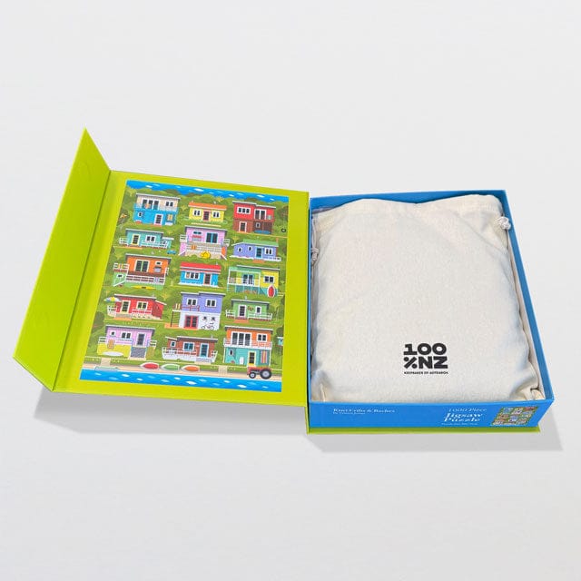 100% NZ Kiwi Cribs & Baches Jigsaw Puzzle jigsaw Puzzle