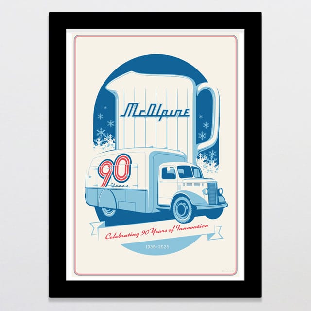 Glenn Jones Art McAlpine Art Print A4 / Black