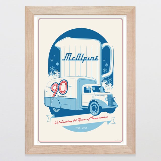 Glenn Jones Art McAlpine Art Print A4 / Oak