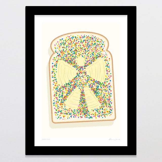 Glenn Jones Art Fairy Fun Art Print Art Print A4 / Black