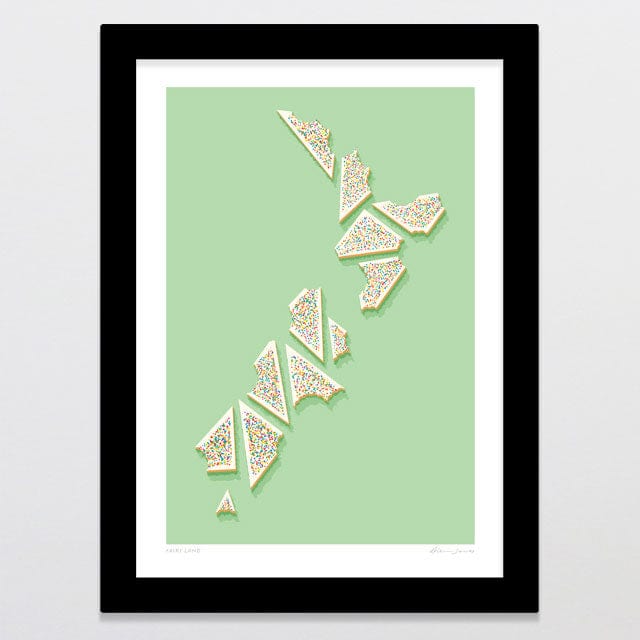 Glenn Jones Art Fairy Land Art Print Art Print A4 / Black