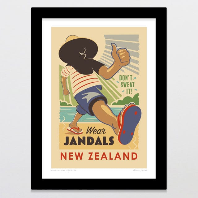 Glenn Jones Art Fundamental Footwear Art Print Art Print A4 / Black