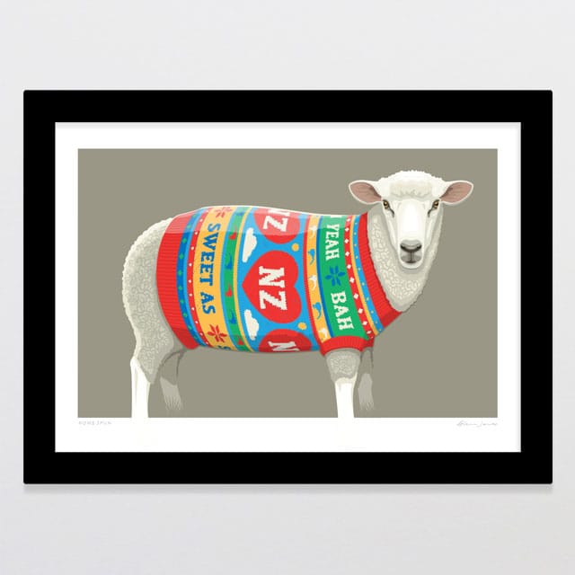 Glenn Jones Art Home Spun Art Print Art Print A4 / Black