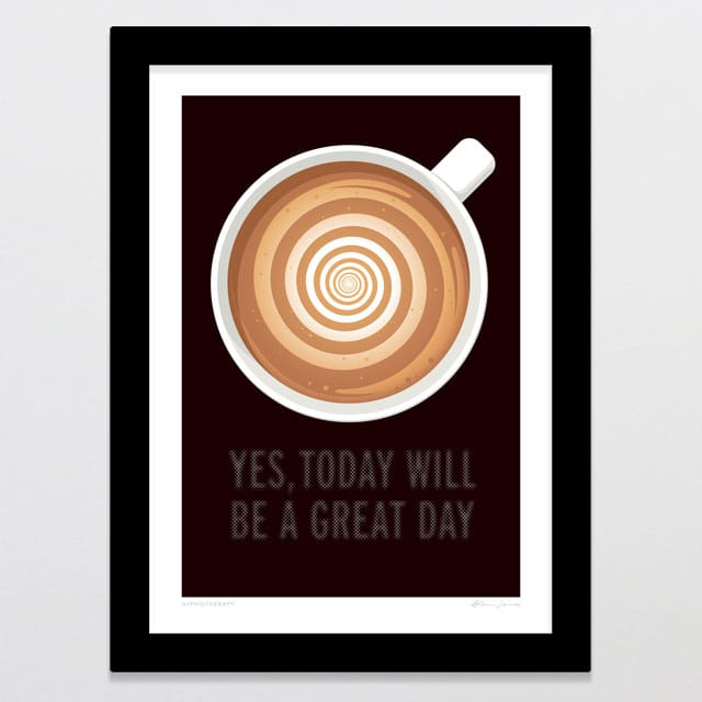 Glenn Jones Art Hypnotherapy Art Print Art Print A4 / Black