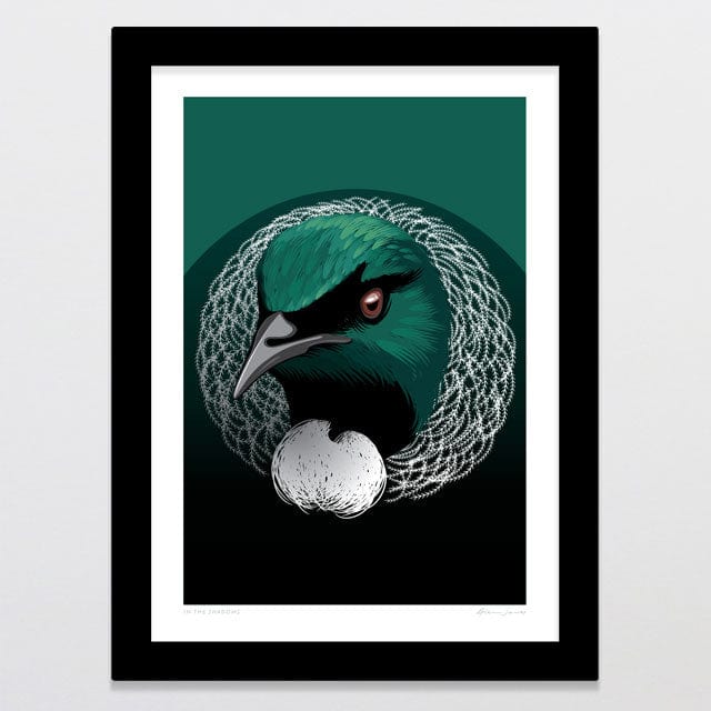 Glenn Jones Art In The Shadows Art Print Art Print A4 / Black