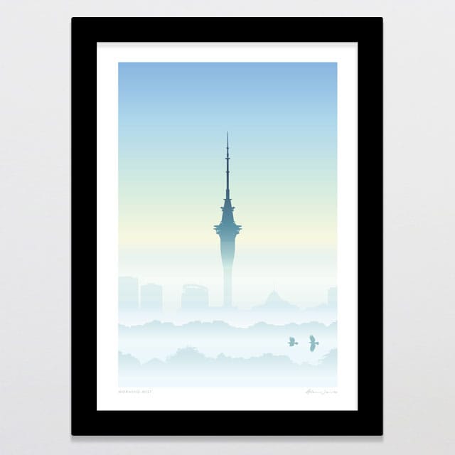 Glenn Jones Art Morning Mist Art Print Art Print A4 / Black