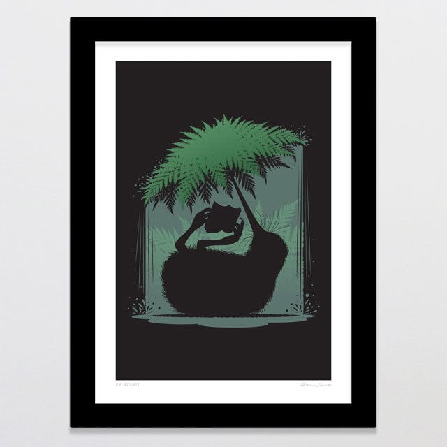 Glenn Jones Art Rainy Days Art Print Art Print A4 / Black