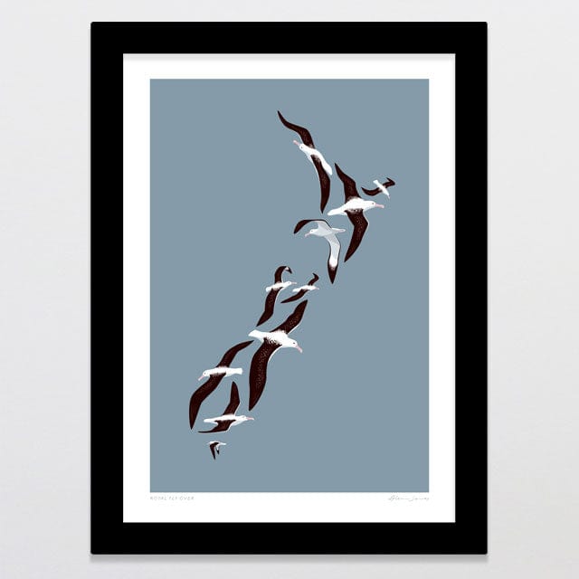 Glenn Jones Art Royal Fly Over Art Print Art Print A4 / Black
