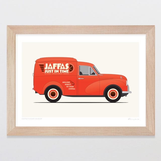 Glenn Jones Art Confectionery Courier Art Print Art Print A4 / Oak