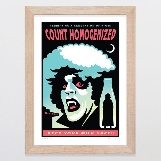 Glenn Jones Art Horror Story Art Print Art Print A4 / Oak