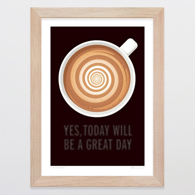 Glenn Jones Art Hypnotherapy Art Print Art Print A4 / Oak