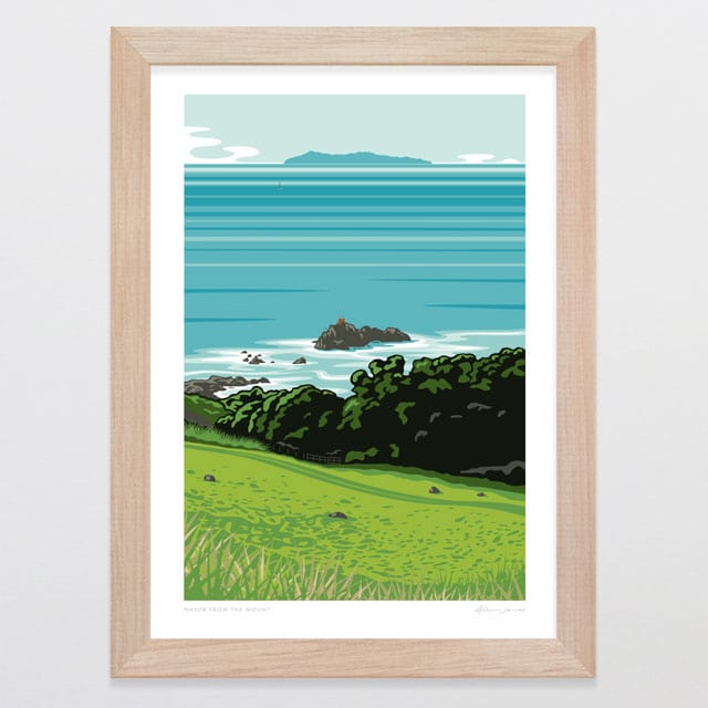 Glenn Jones Art Mayor from The Mount Art Print A4 / Oak