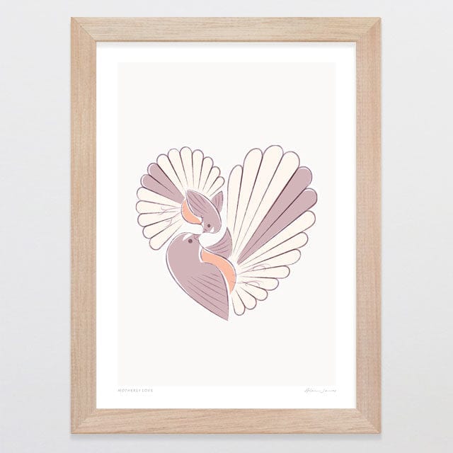 Glenn Jones Art Motherly Love Art Print Art Print A4 / Oak