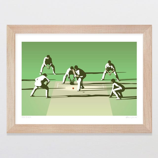 Glenn Jones Art One To Win Art Print Art Print A4 / Oak