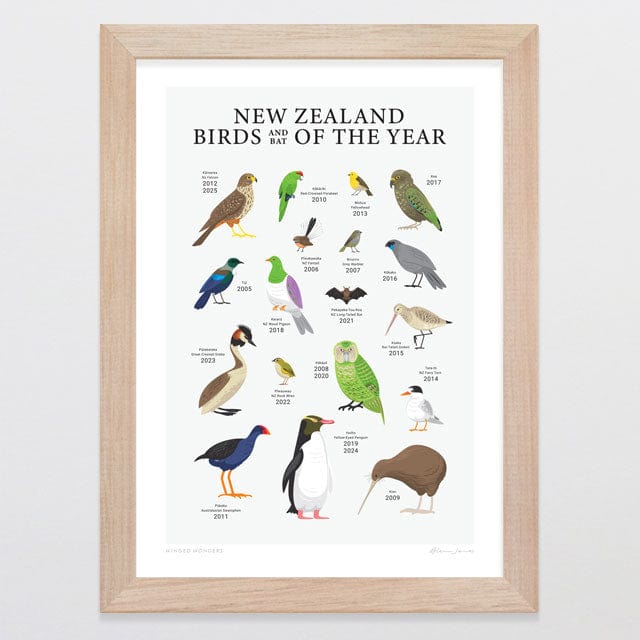 Glenn Jones Art Winged Wonders Art Print Art Print A4 / Oak