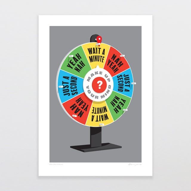 Glenn Jones Art Big Decisions Art Print Art Print A4 / Unframed