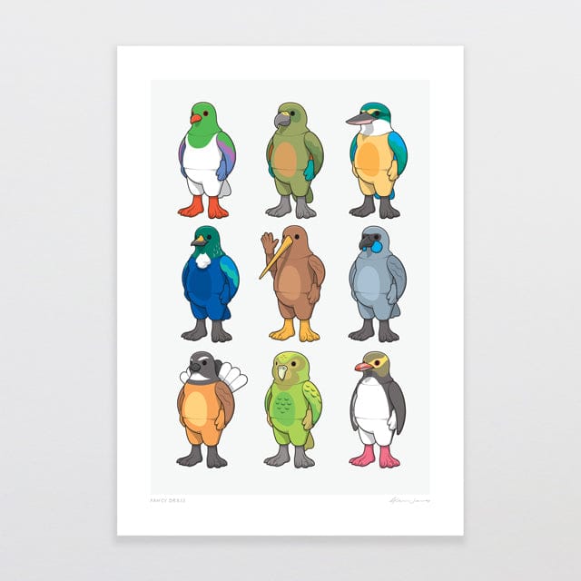Glenn Jones Art Fancy Dress Art Print Art Print A4 / Unframed