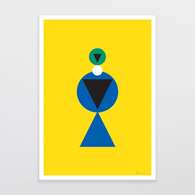 Glenn Jones Art Geometric Tui Art Print A4 / Unframed