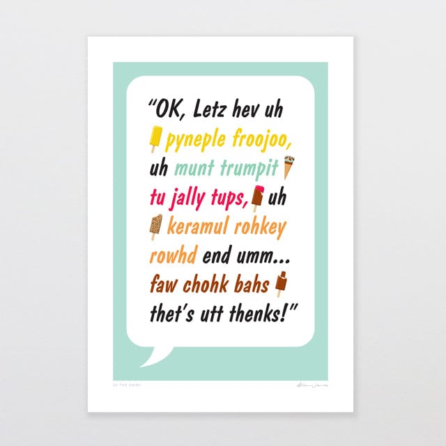 Glenn Jones Art In The Dairy Art Print Art Print A4 / Unframed