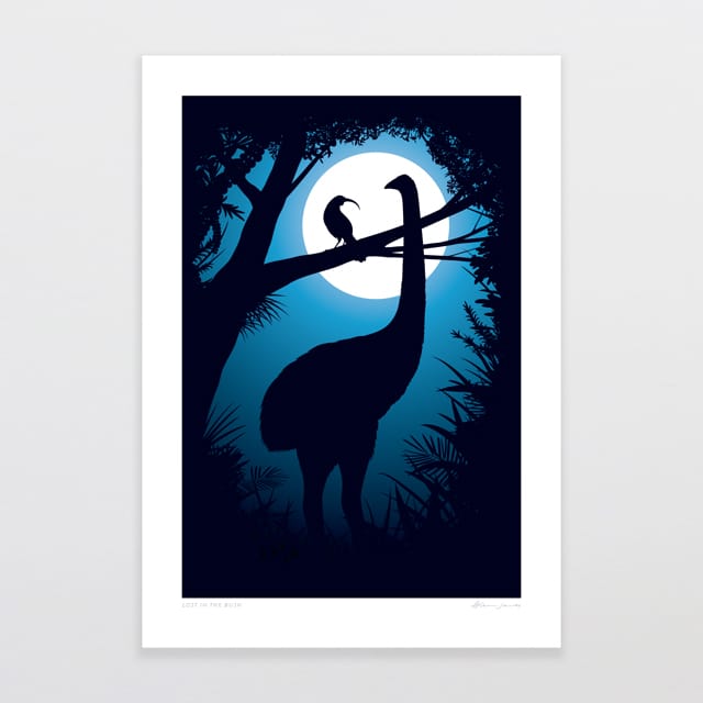 Glenn Jones Art Lost In The Bush Art Print Art Print A4 / Unframed