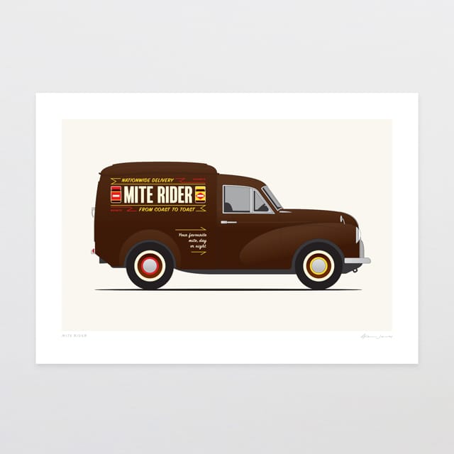 Glenn Jones Art Mite Rider Art Print Art Print A4 / Unframed