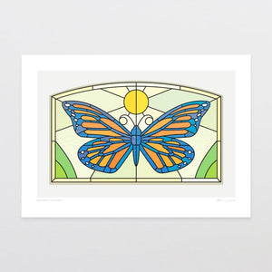 Glenn Jones Art Monarch Window Art Print Art Print A4 / Unframed