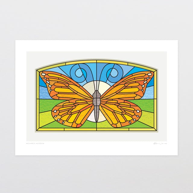 Glenn Jones Art Monarch Window Art Print Art Print A4 / Unframed