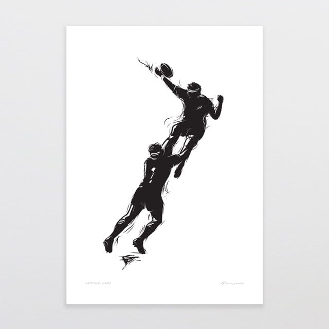 Glenn Jones Art National Game Art Print Art Print A4 / Unframed