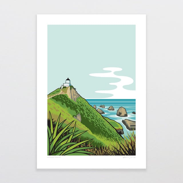 Glenn Jones Art Nugget Point Art Print Art Print A4 / Unframed