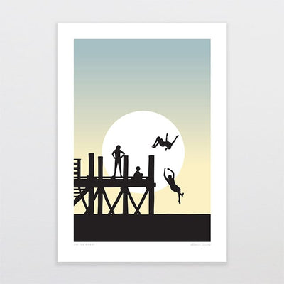 Off The Wharf Art Print