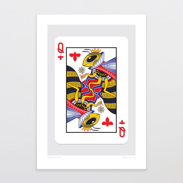 Glenn Jones Art Queen Of Bees Art Print Art Print A4 / Unframed