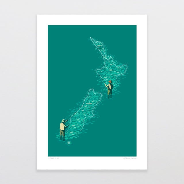 Glenn Jones Art Secret Spot Art Print Art Print A4 / Unframed