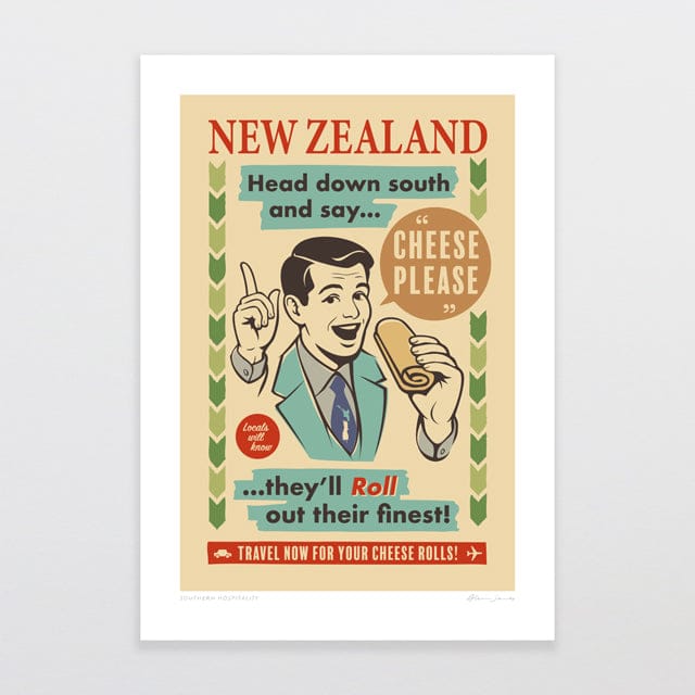 Glenn Jones Art Southern Hospitality Art Print Art Print A4 / Unframed