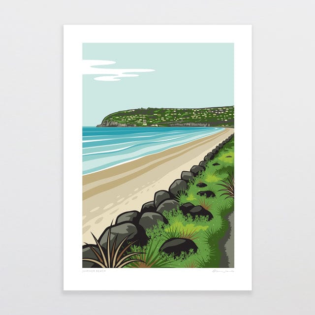 Glenn Jones Art Sumner Beach Art Print Art Print A4 / Unframed