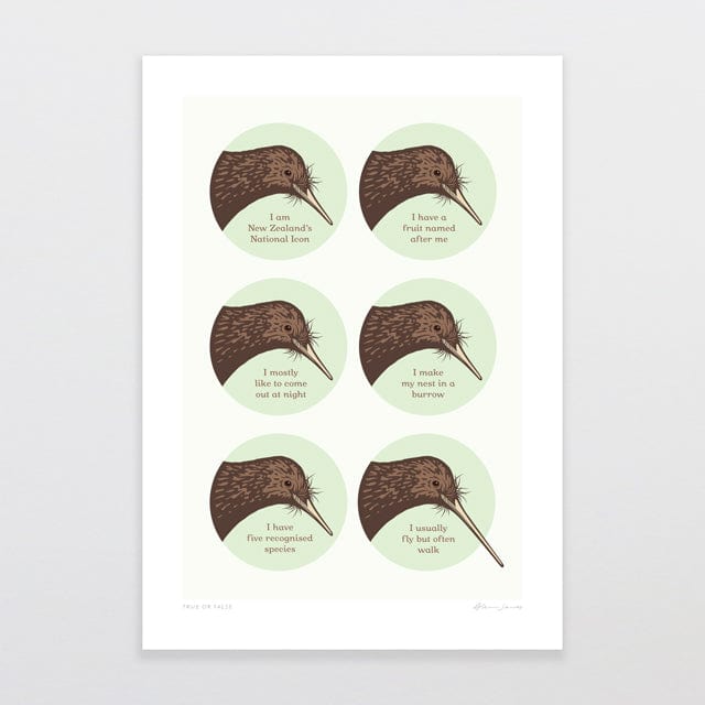 Glenn Jones Art True Or False Art Print Art Print A4 / Unframed