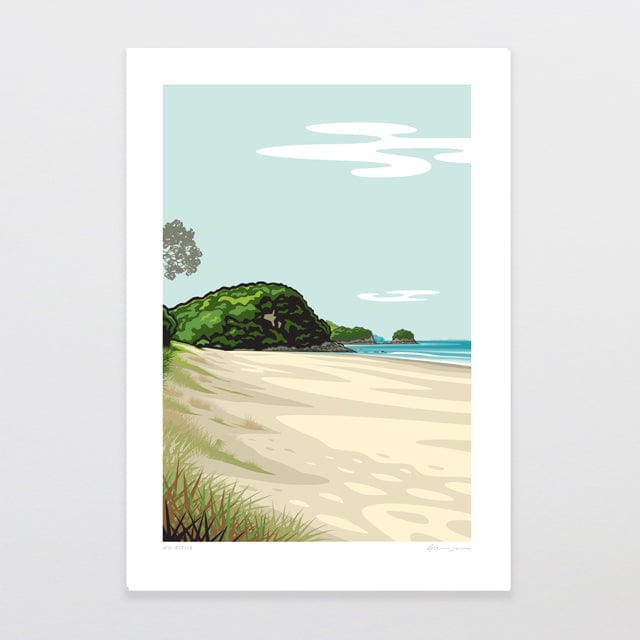 Glenn Jones Art Whiritoa Art Print Art Print A4 / Unframed