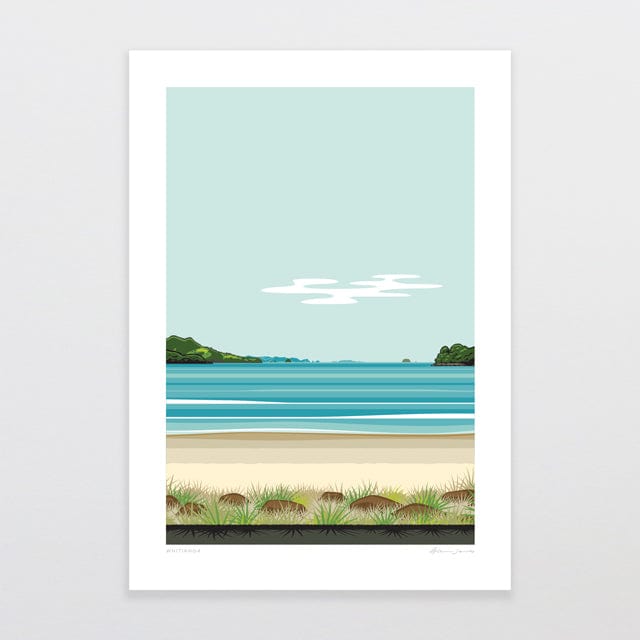 Glenn Jones Art Whitianga Art Print Art Print A4 / Unframed