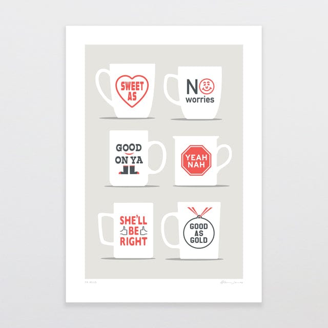 Glenn Jones Art Ya Mug Art Print Art Print A4 / Unframed