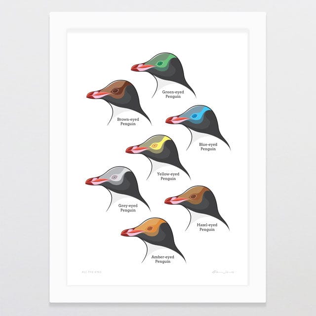 Glenn Jones Art All The Eyes Art Print Art Print A4 / White