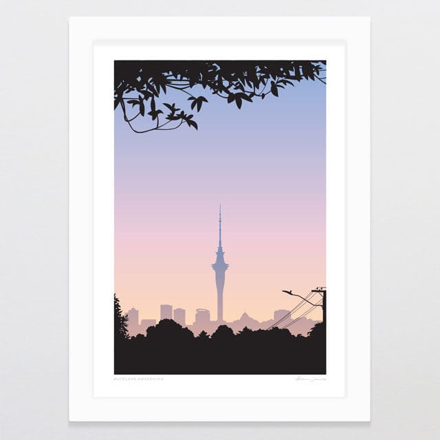 Glenn Jones Art Auckland Awakening Art Print Art Print A4 / White