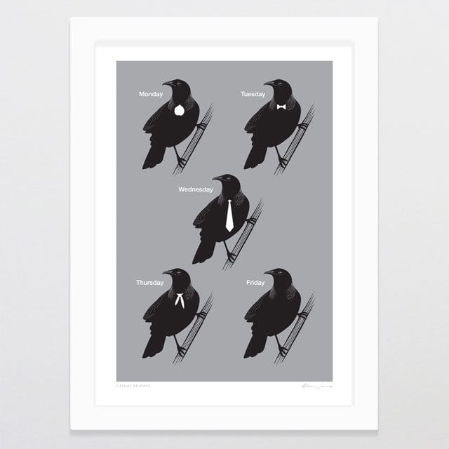 Glenn Jones Art Casual Fridays Art Print Art Print A4 / White
