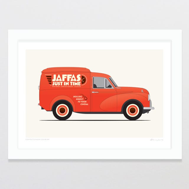 Glenn Jones Art Confectionery Courier Art Print Art Print A4 / White