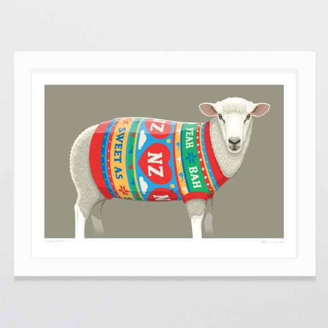 Glenn Jones Art Home Spun Art Print Art Print A4 / White