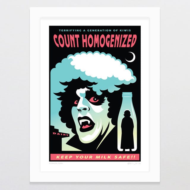 Glenn Jones Art Horror Story Art Print Art Print A4 / White