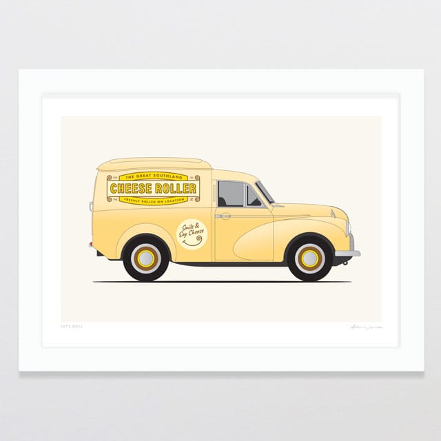 Glenn Jones Art Let's Roll Art Print Art Print A4 / White
