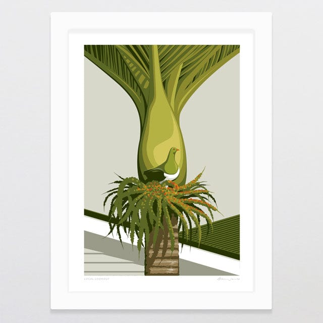 Glenn Jones Art Local Lookout Art Print Art Print A4 / White