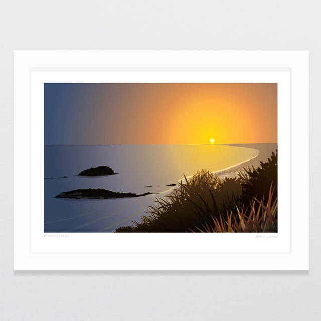 Glenn Jones Art Mount Sunrise Art Print Art Print A4 / White
